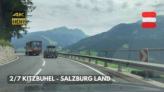 🇦🇹 Kitzbuhel to Salzburg Land driving part 27 breakdown on Grossglockner High Alpine Road [upl. by Nauqyt230]