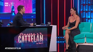 Belen Rodriguez e la frecciatina a Stefano De Martino  Stasera cè Cattelan su Rai2 del 10042024 [upl. by Patsis]