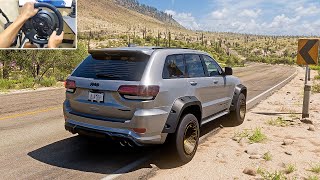 Jeep Trackhawk Widebody 1049HP Forza Horizon 5 Steering Wheel Gameplay [upl. by Steinway]