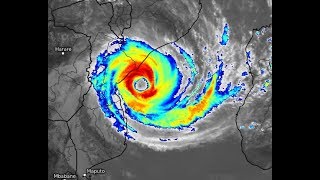 Tropical cyclone Idai satellite loop [upl. by Edin]