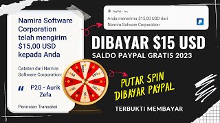 DIBAYAR 15 SALDO PAYPAL GRATIS  APK PENGHASIL PAYPAL TERCEPAT 2023 TERBUKTI MEMBAYAR [upl. by Edya]