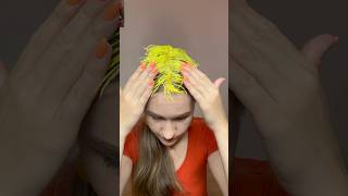 feather in the hair double 2 colorful hairhacks featherhair feathers [upl. by Buyer]