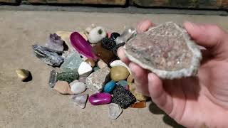 ASMR  Tapping on my Rock Collection Whispered [upl. by Aloz]