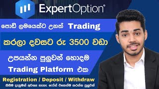 online job sinhala  online job at home sinhala  expert option trading  Expert Option Sinhala 2024 [upl. by Schrader126]