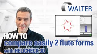 WALTER flute form comparison on HELICHECK 3D [upl. by Nies21]