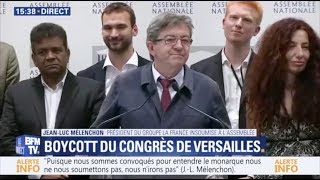 MÉLENCHON  «NOUS NIRONS PAS AU CONGRÈS DE VERSAILLES» [upl. by Attayek]