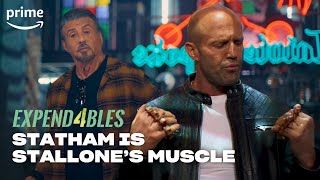 Statham is Stallones Muscle  Expand4bles  Prime Video [upl. by Alliscirp754]