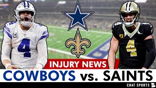 Cowboys vs Saints Preview Prediction Injury Report Jake Ferguson Dak Prescott  NFL Week 2 [upl. by Lakim]