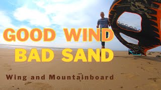 Wing and Mountainboard Good WindBad Sand [upl. by Fraze293]