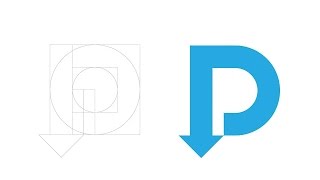 Designing a DP Monogram in Adobe Illustrator [upl. by Ettenuahs]