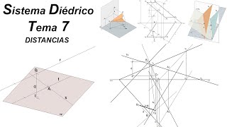 Distancias en Sistema Diédrico  Tema Completo 7 [upl. by Aneerehs74]