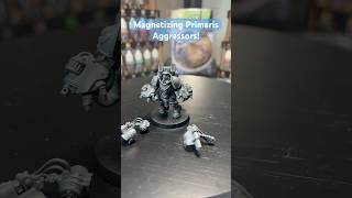 Magnetizing Primaris Aggressors hobby warhammer40k spacemarines magnetize [upl. by Apple]