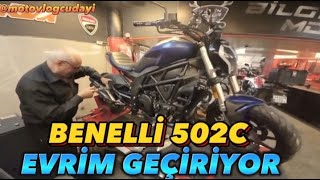 BENELLİ 502C MODİFİYE GÜÇLENDİRME YAZILIM SES motovlog motosiklet benelli502c benelli [upl. by Aztin]