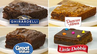 Pro Chefs Blind Taste Test Every Boxed Brownie Mix  Epicurious [upl. by Cromwell108]