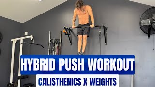 FULL PUSH WORKOUT  HOW TO GET STRONGER WHEN CUTTING [upl. by Archangel]