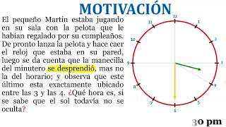 S14 RM I  Cronometría II ángulo que forman las manecillas ABC [upl. by Gristede]