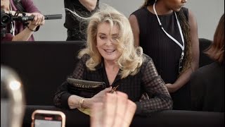 Catherine Deneuve Samuel Umtiti Leila Bekhti Zoi Lerma and more at the AMI Fashion show [upl. by Leboff412]