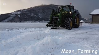 Første brøyte sesong på Forsand  John Deere [upl. by Nodnol695]