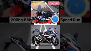 205hp BMW S1000RR Top Speed Run😈shortstrendingbmws1000rrtopspeedManojDeyridertopracektm [upl. by Enaffit]