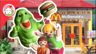 Playmobil Film deutsch  Ghostbusters im McDonalds  Kinderfilm von Familie Hauser [upl. by Editha]