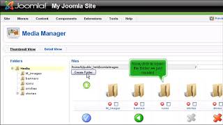 Joomla How to Use the Media Manager [upl. by Yromem]