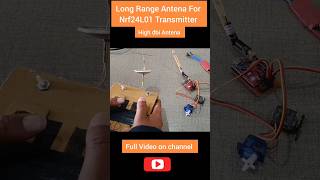 How To Make Long Range Antena For Nrf24L01 Transmitter and Reciver at homeArduino projects shorts [upl. by Olaznog]