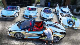 Using TikToks to Steal 100 EXPENSIVE CARS in GTA 5 [upl. by Epolulot381]