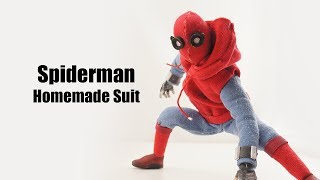 SpiderMan Homemade Suit Costume DIY Part 4 The Completed Costume [upl. by Inava]