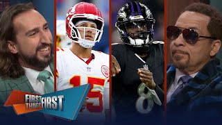 Chiefs beat Chargers Ravens dominate Bills Is Baltimore the real deal  NFL  FIRST THINGS FIRST [upl. by Emmanuel]