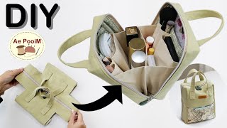 DIY Zipper Organizer Bag For Women Stuff and Cosmetics Keeping  TRAVEL BAG [upl. by Cassy]