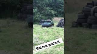 Mini Tank Paintball amazing [upl. by Ymmat]