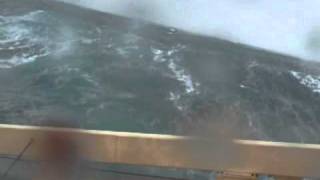 Ship in North Sea Storm errv oil rig rescue vessel [upl. by Daisi729]