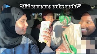 we ordered subway for each other  mukbang fail [upl. by Jabon]