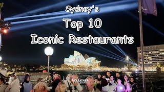 Top 10 Iconic Restaurants in Sydney [upl. by Bradan489]