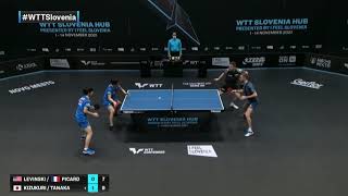 LevinskiPicard vs TanakaKizukuri  WTT Contender Novo Mesto 2021  MD  Qual [upl. by Marguerita]