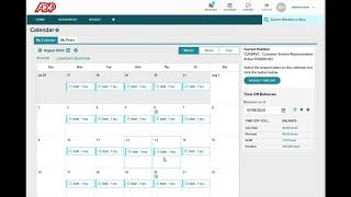 Submitting a Time Off Request on ADP Workforce Now [upl. by Tnecniv532]