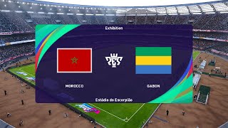 Morocco vs Gabon 06092024 Africa Cup of Nations PES 2021 [upl. by Adlee]