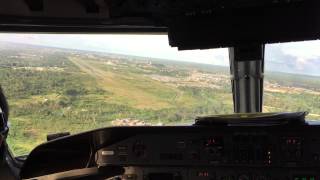 Dash 8202 Visual Approach and Landing into Iquitos International Airport [upl. by Walker]