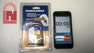 258 Safestore F50 Padlock Picked out of the Pack [upl. by Pelagia]