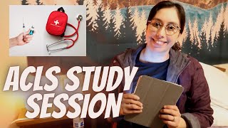 ACLS evening study session Tips for ACLS Nurse Vlog [upl. by Lina]