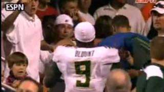 boise state vs oregon blount sucker punch hits punches hout player [upl. by Weyermann]