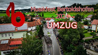 Festumzug  Musikfest Bertoldshofen 2024 [upl. by Lodge]