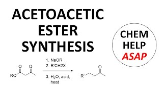 acetoacetic ester synthesis [upl. by Flory752]