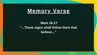 Memory Verse  Mark 1617 [upl. by Weiler338]