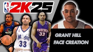 🏆EPIC GRANT HILL FACE CREATION NBA 2k25🏆 [upl. by Ecniv679]