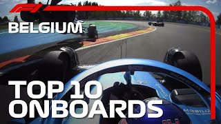 Hamilton And Alonso Collide And The Top 10 Onboards  2022 Belgian Grand Prix  Emirates [upl. by Narahs]