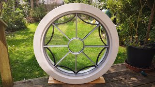 How i made the astragal glazing and lead workroundwindowastregalglazing glazingbarswoodworking [upl. by Derward]