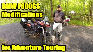 BMW F800GS Modifications for Adventure Touring [upl. by Zarihs]