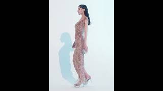 Layered Sequin Fringe Gown [upl. by Mendez35]