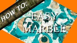 Using Easy Marble to Marble Paper and Ephemera [upl. by Ellivnarg]